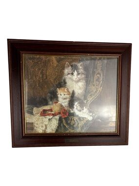 "A Cat With Her Three Kittens" by 19th-century artist Henriette Ronner-Knip.